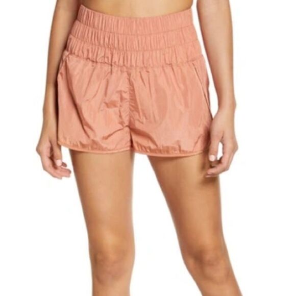 FP Movement Way Home Shorts in Brushed Apricot High Rise Relax Fit Size Large - Picture 5 of 15